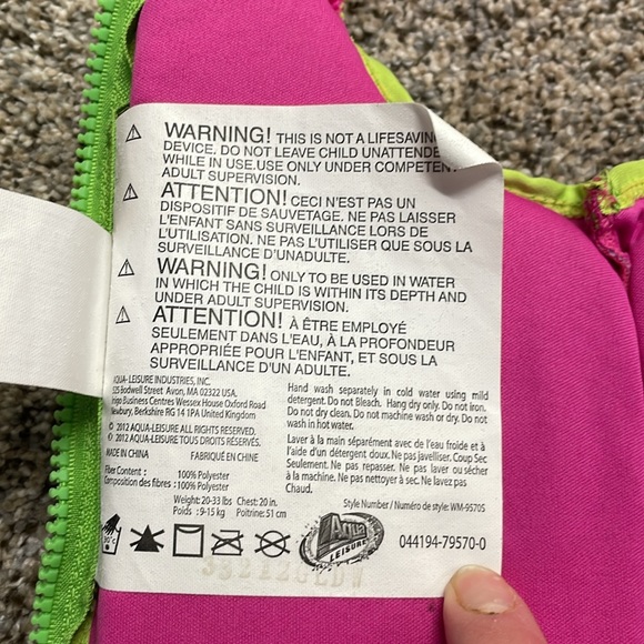 Swim school life Vest 20-33 pounds - Picture 6 of 9